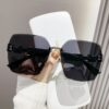 Frameless Color-Changing Sunglasses for Modern Aesthetics