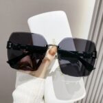 Frameless Color-Changing Sunglasses for Modern Aesthetics