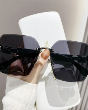 Frameless Color-Changing Sunglasses for Modern Aesthetics