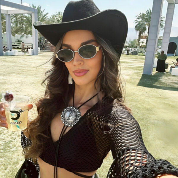 Hip-Hop Inspired Polarized  Vintage Metal Oval Sunglasses for Bold Style - Image 3